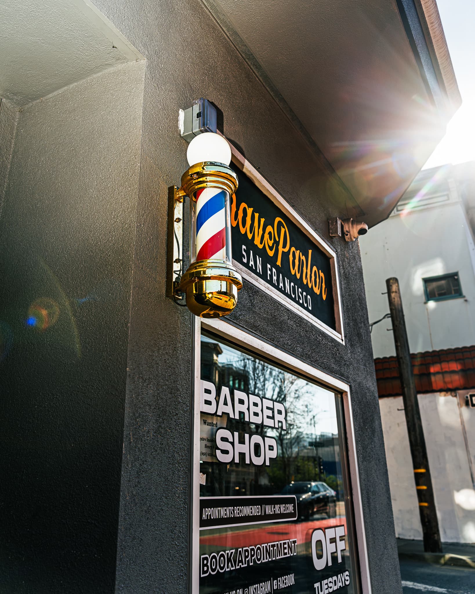 Lion's Den Shave Parlor shop interior