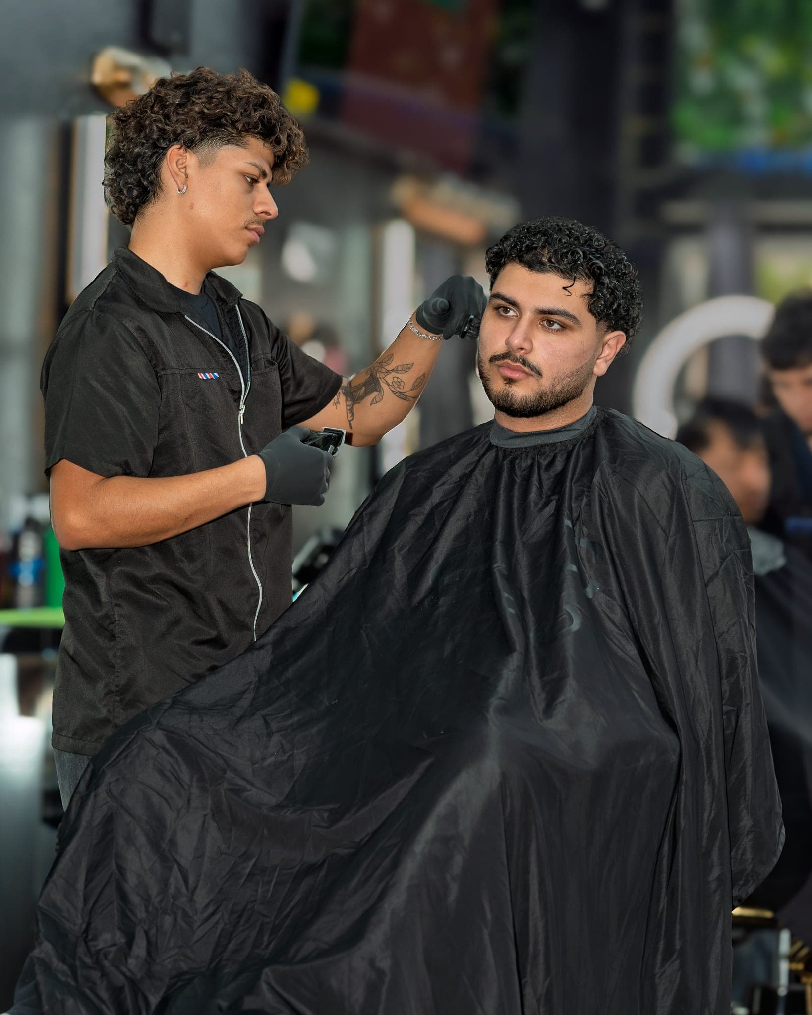 Grooming and styling at Lion's Den Shave Parlor
